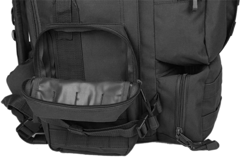 TTBP007LTBBLK Taktischer Outdoor Rucksack Seitentaschen